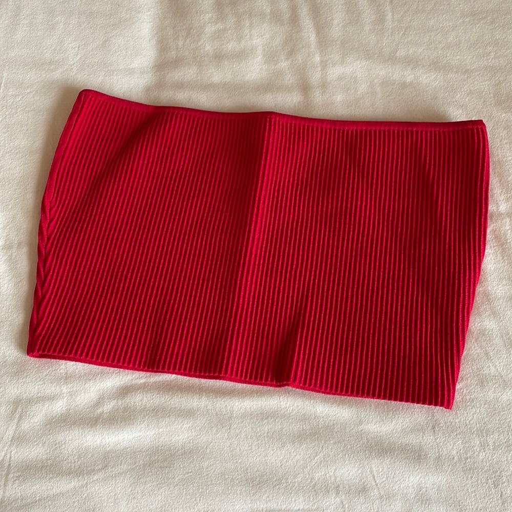 LA hearts ribbed tube top